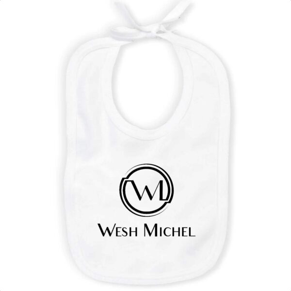 Bavoir 100% coton Wesh Michel