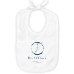 Bavoir 100% coton Bib O'Clock WM