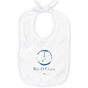 Bavoir 100% coton Bib O'Clock WM
