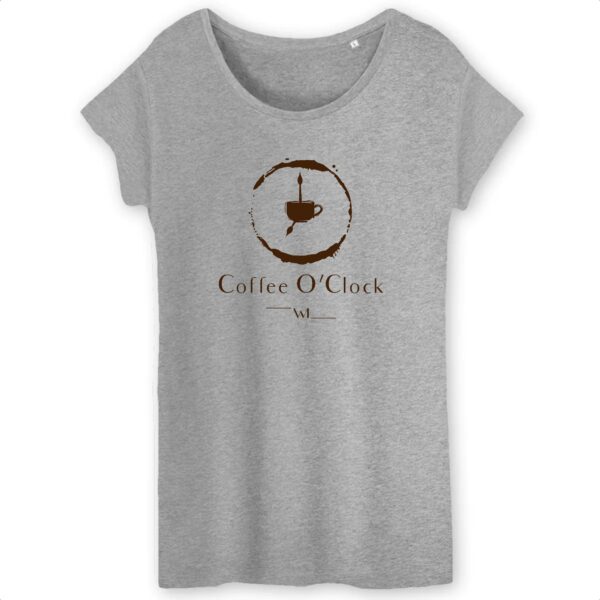 T-shirt Bio Femme Coffee O`Clock