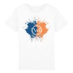 T-shirt Enfant Bio Wesh Michel Splash Bleu Orange