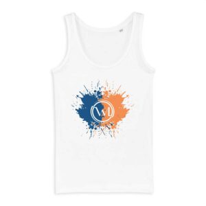 Débardeur Femme Bio Wesh Michel Splash Bleu Orange