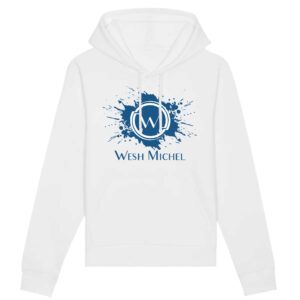 Hoodie Bio Wesh Michel Splash Bleu