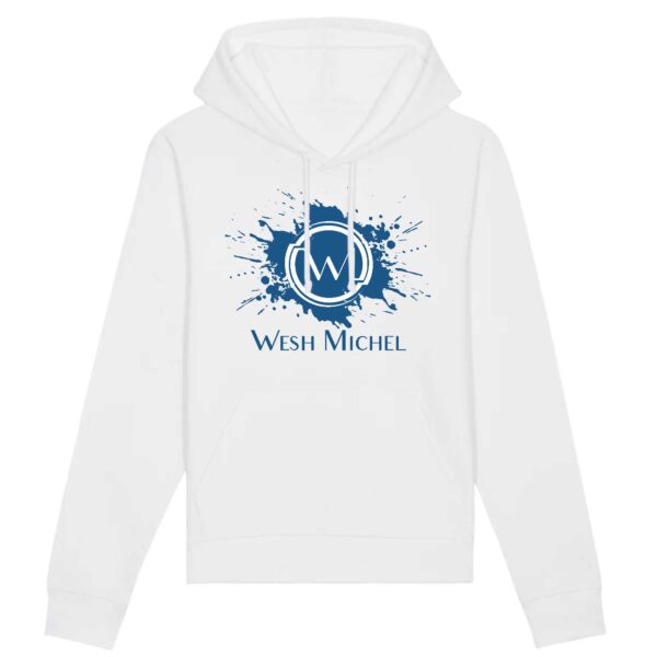 Hoodie Bio Wesh Michel Splash Bleu