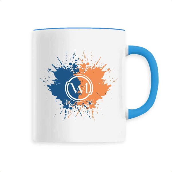 Mug Wesh Michel Splash Bleu et Orange
