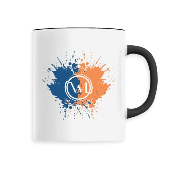 Mug Wesh Michel Splash Bleu et Orange