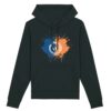 Hoodie Bio Wesh Michel Splash Bleu et Orange
