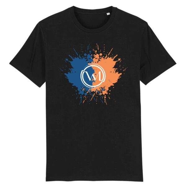 T-shirt Homme Bio Wesh Michel Splash Bleu Orange