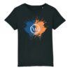 T-shirt Enfant Bio Wesh Michel Splash Bleu Orange