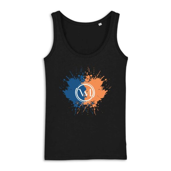 Débardeur Femme Bio Wesh Michel Splash Bleu Orange