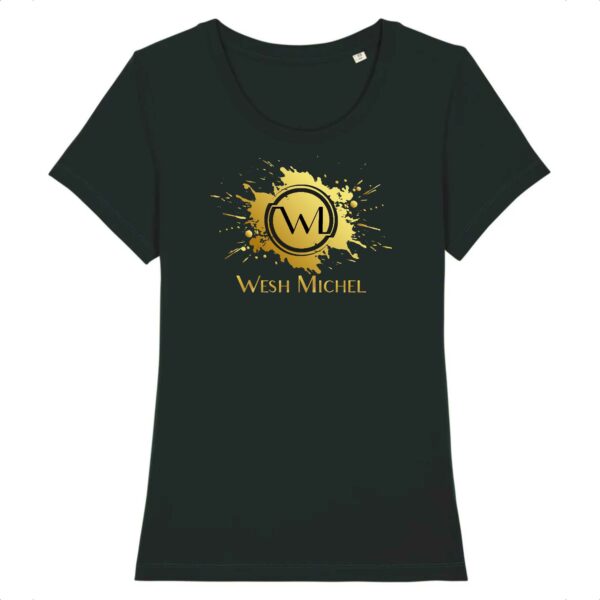 T-shirt femme bio Wesh Michel Splash Or