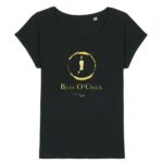 T-shirt bio Femme manches retroussées Beer O`Clock