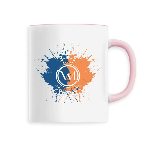 Mug Wesh Michel Splash Bleu et Orange