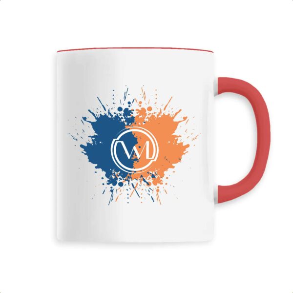 Mug Wesh Michel Splash Bleu et Orange