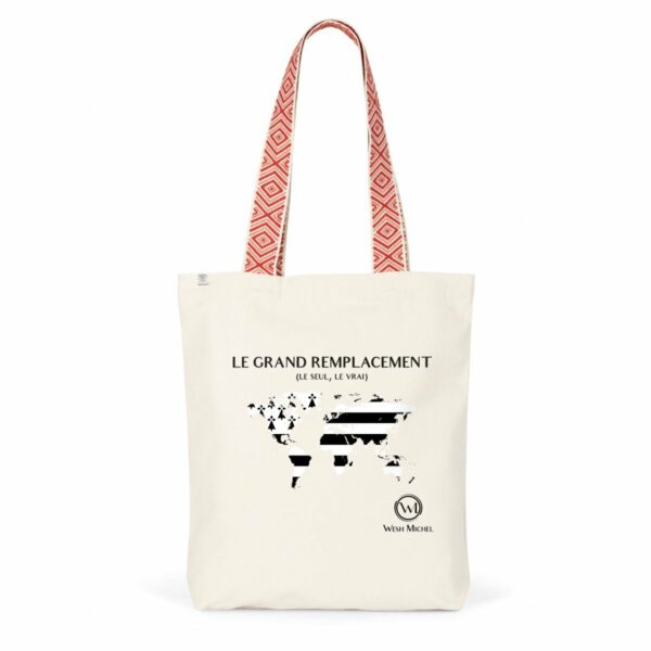 Tote bag ethnique Grand Remplacement Bzh